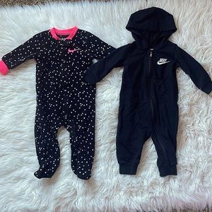 2 Nike onesie and jumpsuit bundle